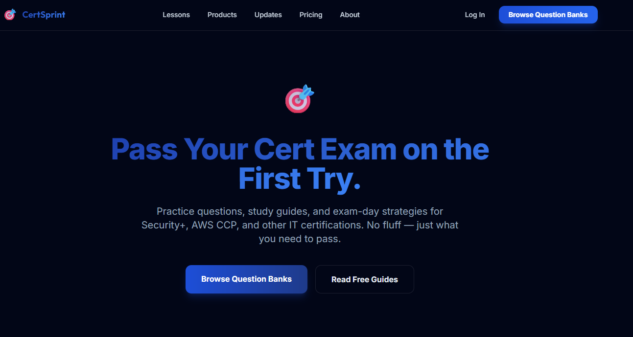CertSprint screenshot