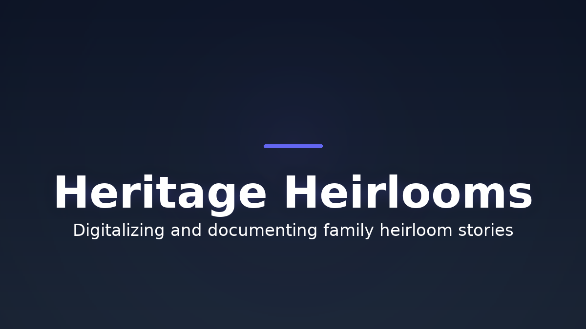 Heritage Heirlooms screenshot