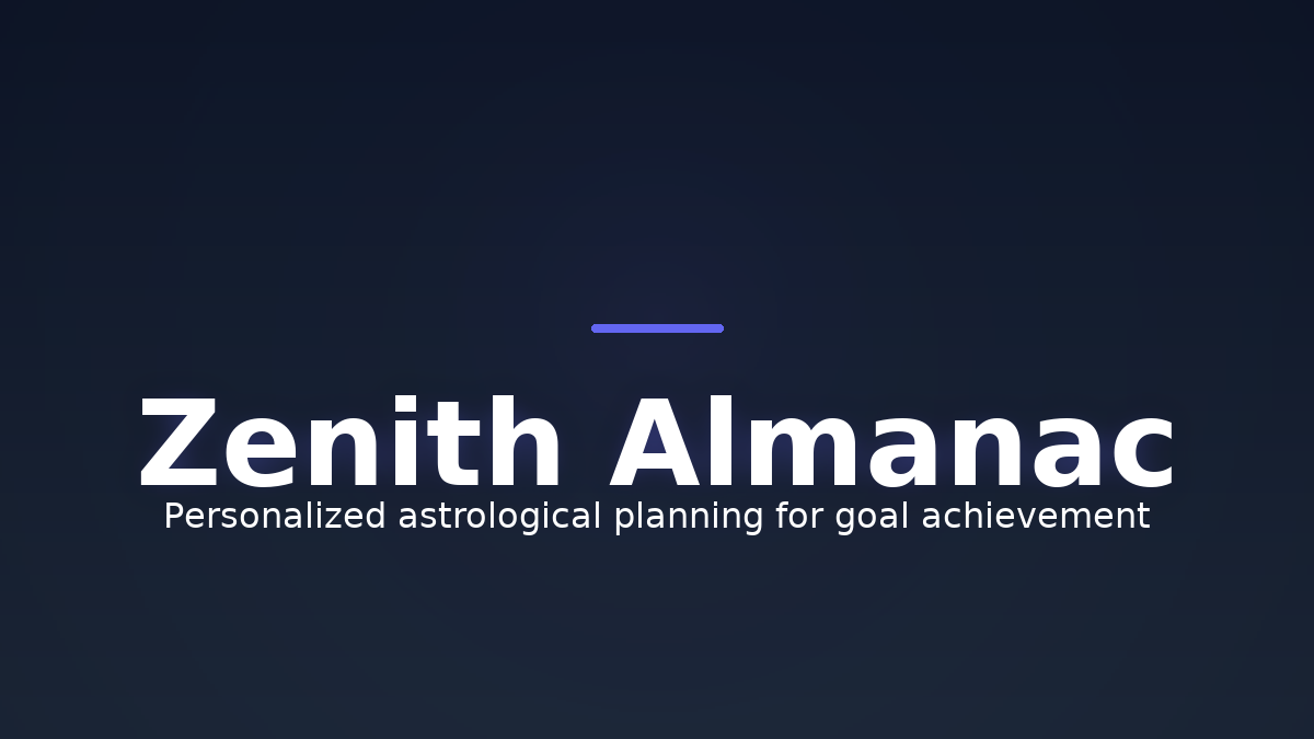 Zenith Almanac screenshot
